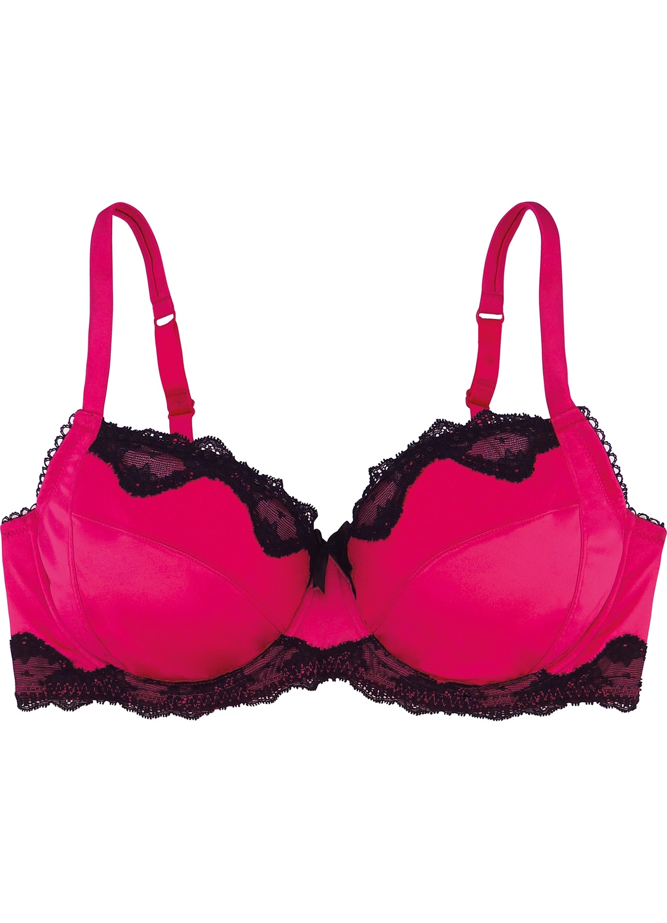 T-Shirt Bra Cora, pink / black