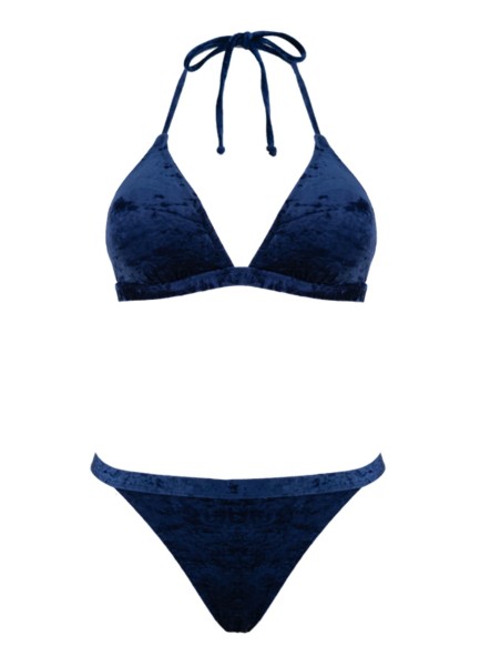 Bikini Velvet blau