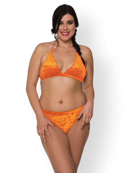 Triangel Bikinitop "Velvet" | tangerine